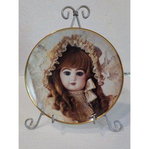 VTG Hanau Doll Museum Portrait of Collette Porcelain Plate 23k C-2582 Portugal